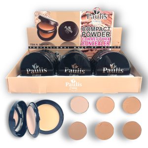 POLVO COMPACTO 6 TONOS PM024 (BOX X 12 UNIDADES)